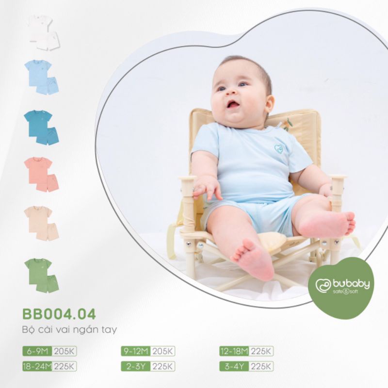 Bộ Cộc Tay Cài Vai BU Bambus B3 • 9-12M 12-18M 18-24M 2-3Y 3-4Y • Choding Home