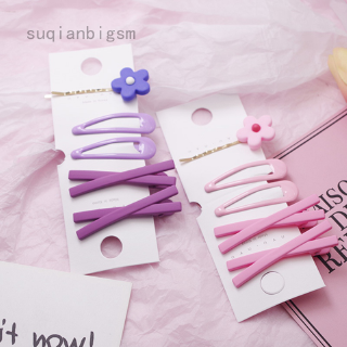 Set 5 Kẹp Tóc Hình Bông Hoa Dễ Thương Cho Bé Gái