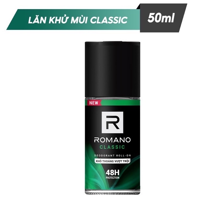 Lăn khử mùi Romano Classic 50ml (xanh lá)