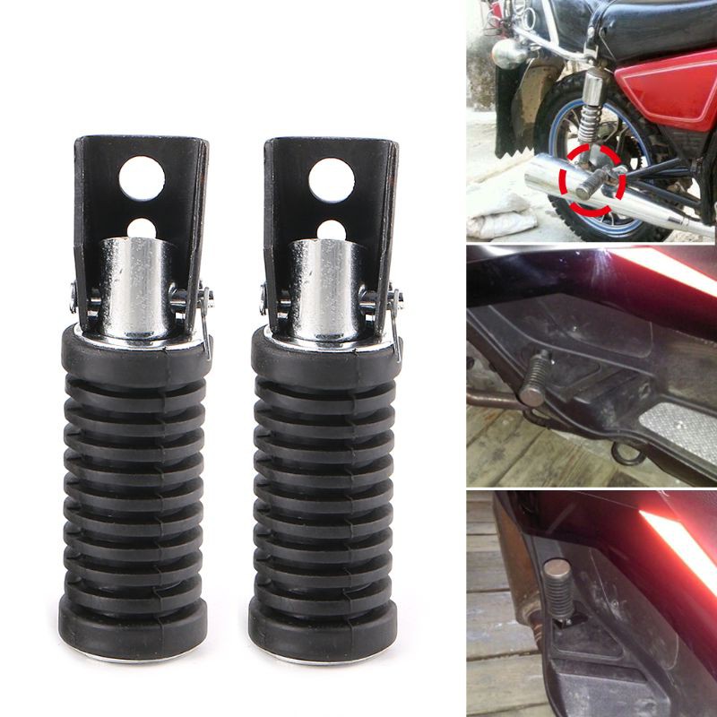 Phụ kiện gác chân phía sau xe máy chất lượng cao gắn miếng đệm cao su cho Suzuki 125cc GN 125