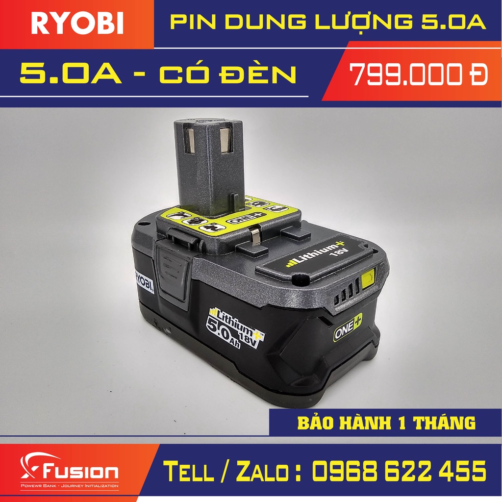 Pin ryobi 5.0