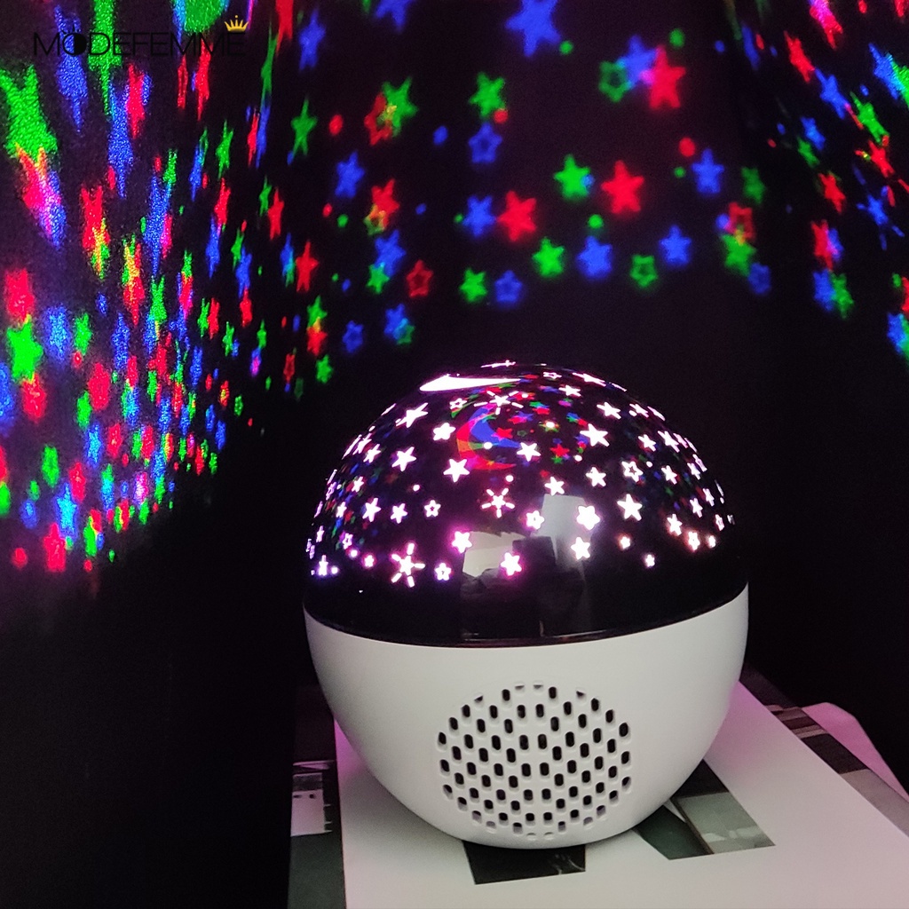 [ rotating bluetooth sound starry sky lamp ][ Dream and romantic projection lamp ][ music laser gypsophila atmosphere light ]