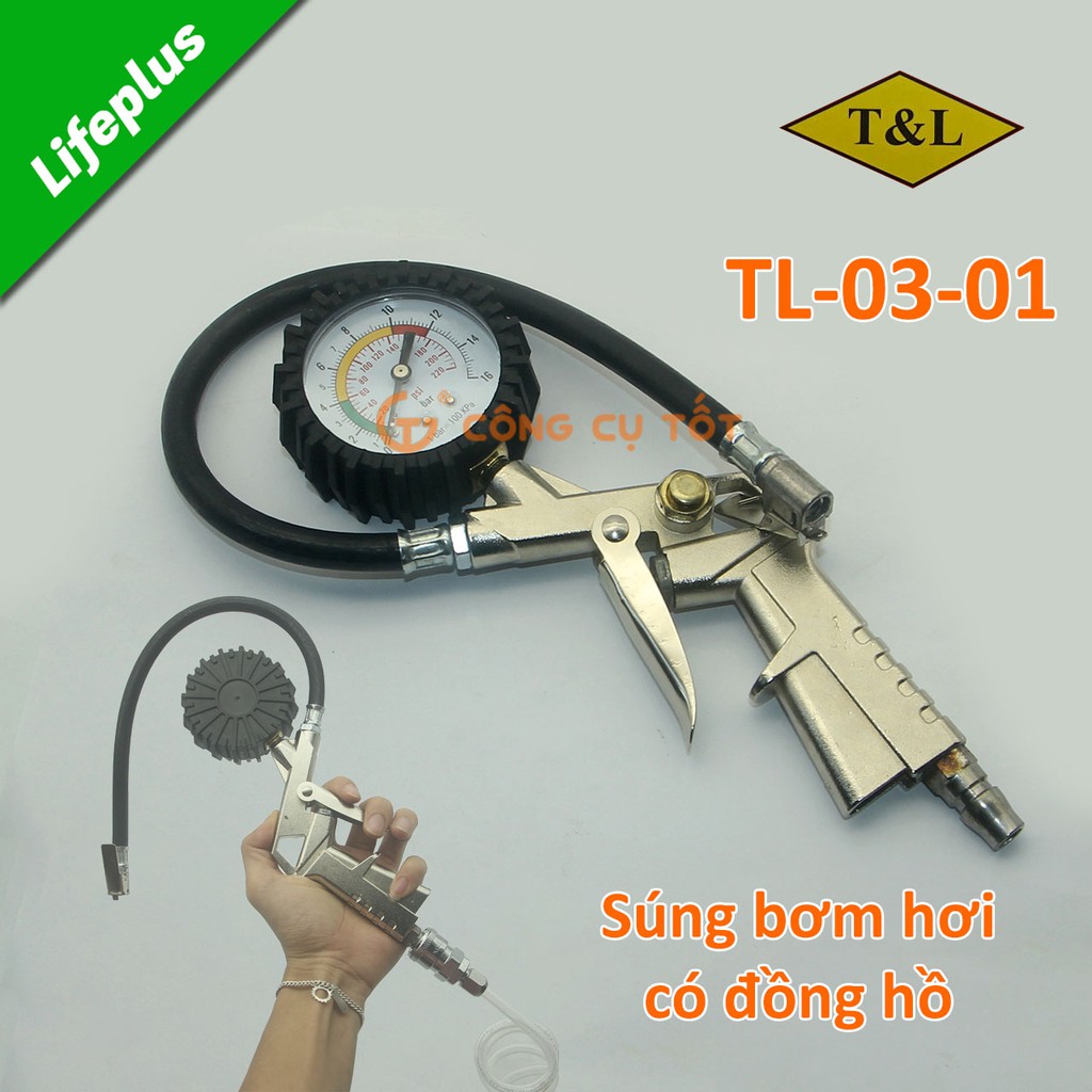 Súng bơm hơi có đồng hồ TL-03-01