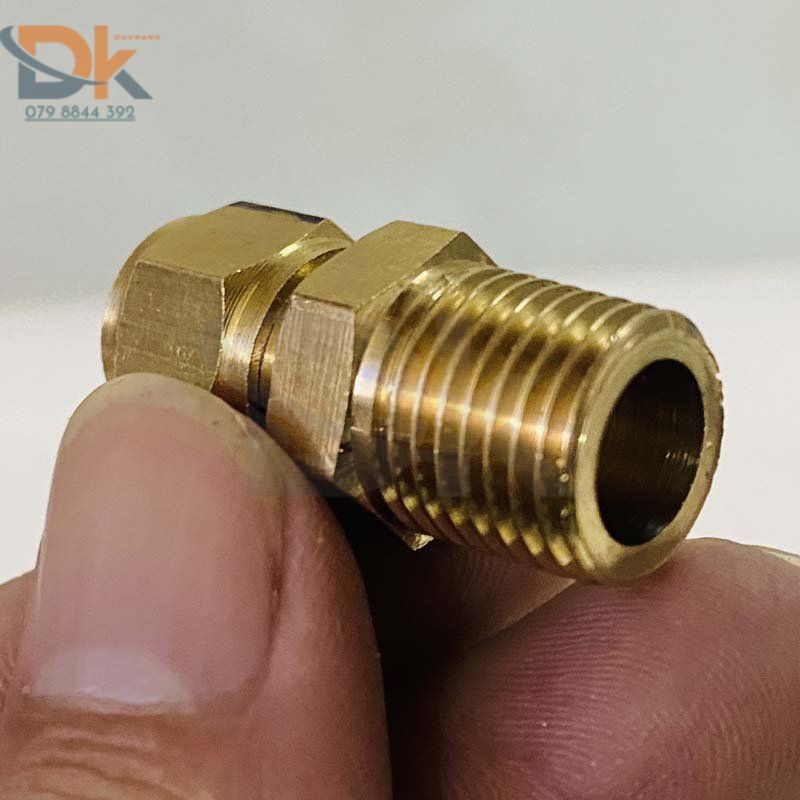 Nối thau ren ngoài siết ống