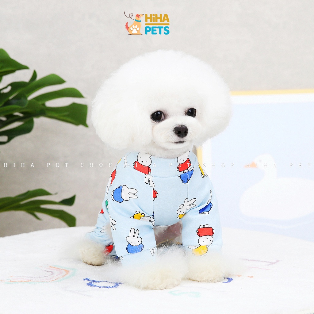 Quần Áo Cho Chó Mèo 4 Chân Mặc Ấm Chất Liệu Thun Cotton Quần Áo Thú Cưng Jump Hình Dễ Thương Hihapet.