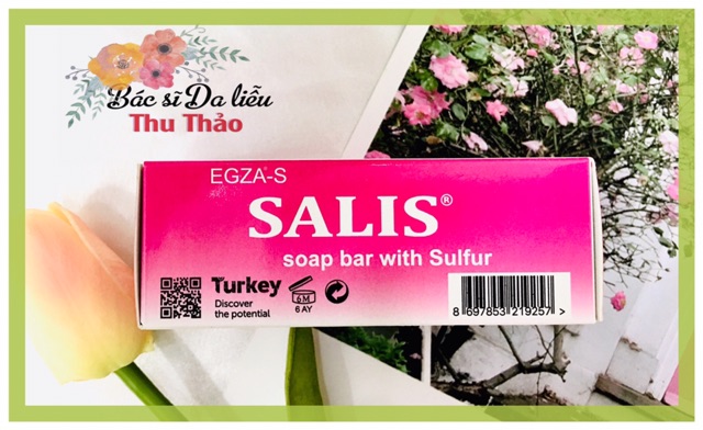 XÀ PHÒNG SALIS SOAP BAR HỖ TRỢ GIẢM MỤN - DÀY SỪNG NANG LÔNG