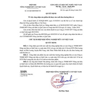 Gạo hữu cơ Hàm Hương