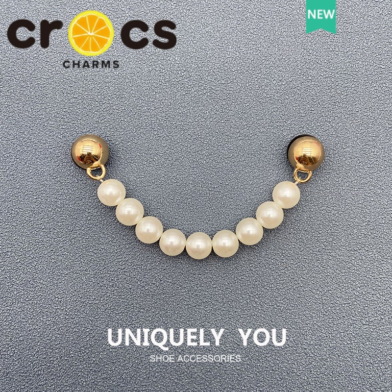 Chuỗi Ngọc Trai jibbitz charms Nút Tự Làm