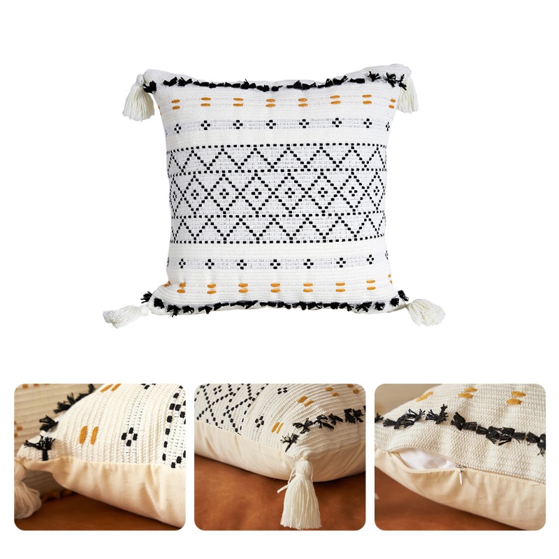 Vỏ Gối Sofa Trang Trí Họa Tiết Hình Học 45x45cm / 30x50cm