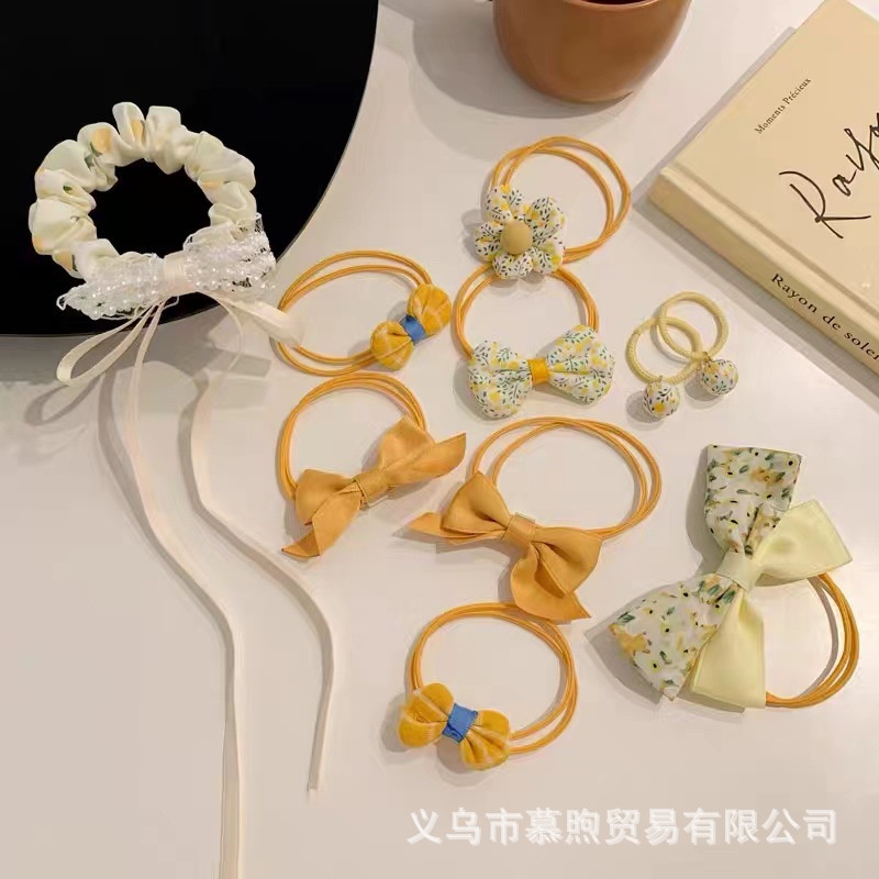 Set 10 dây buộc tóc phong cách Hàn quốc - UniLabel