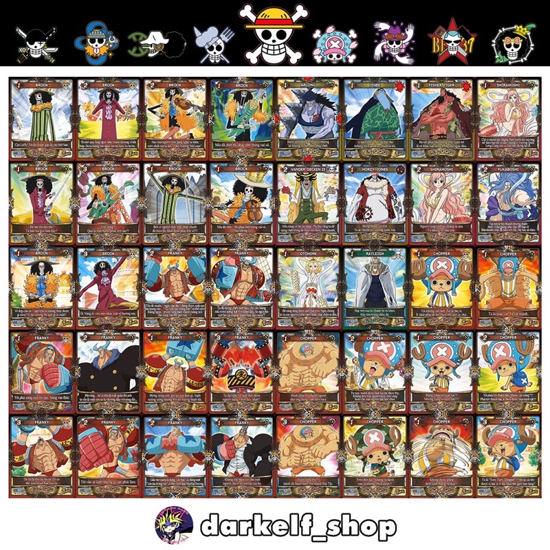 Bộ Thẻ bài Toonies One Piece Ma Trận Liên Hợp 60 thẻ #2.
