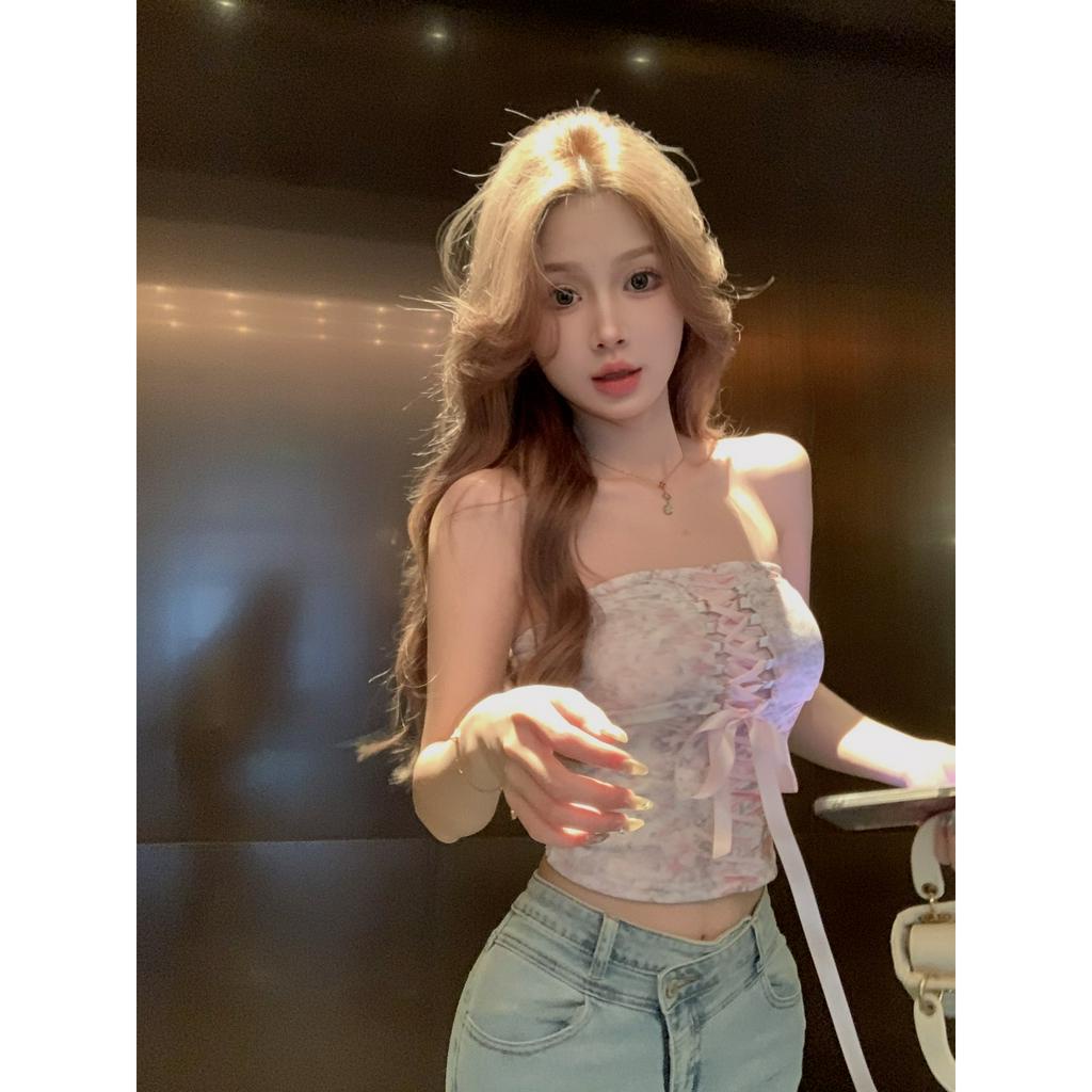 Áo Lót Dây In Họa Tiết Xinh Xắn Dành Cho Nữ