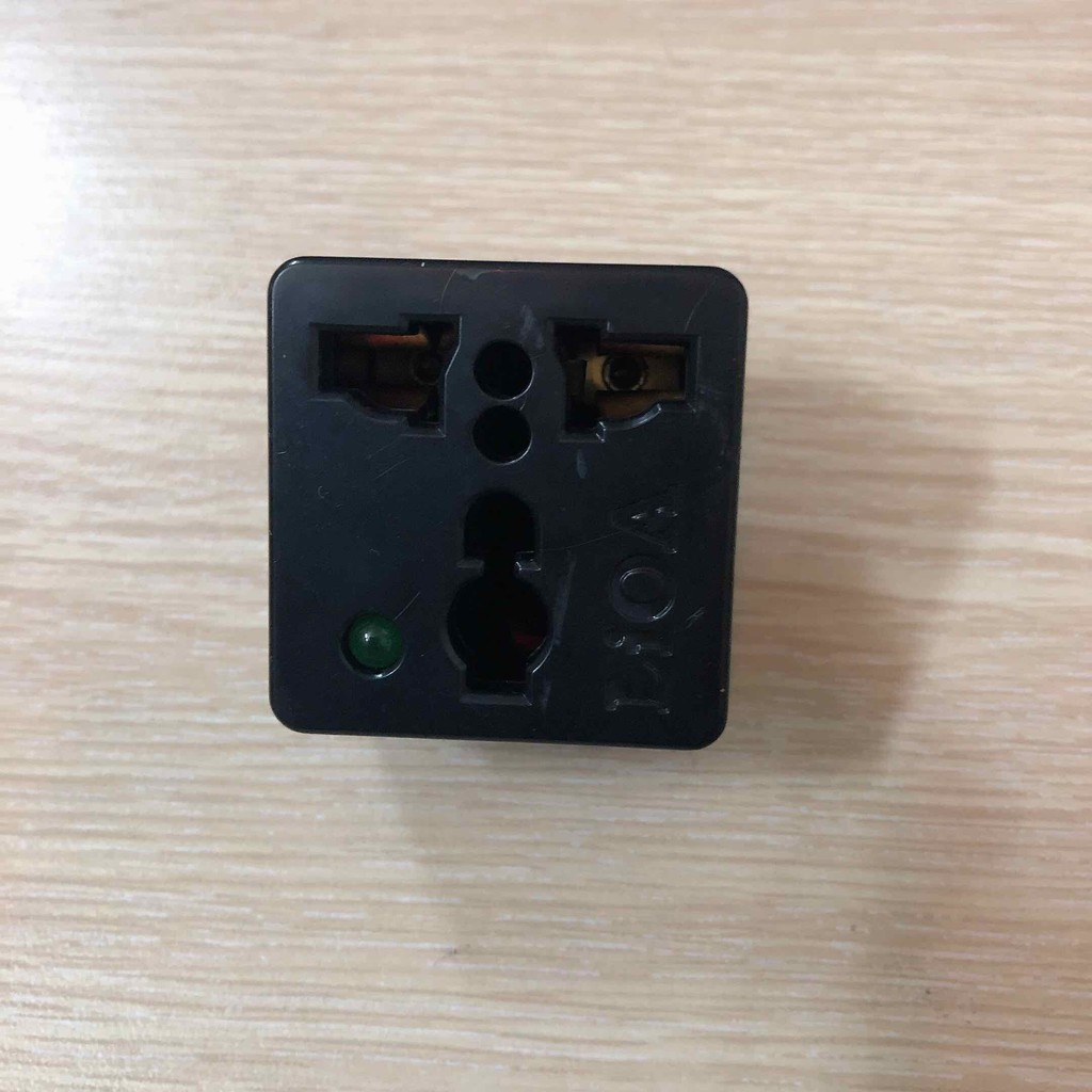 Phích ổ cắm điện đa năng LiOA chuyển 3 chân thành 2 chân, Chân Tròn-Hàng Chính Hãng - Bảo Hành 12 Tháng