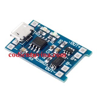 Mạch sạc pin lithium 1a tp4056