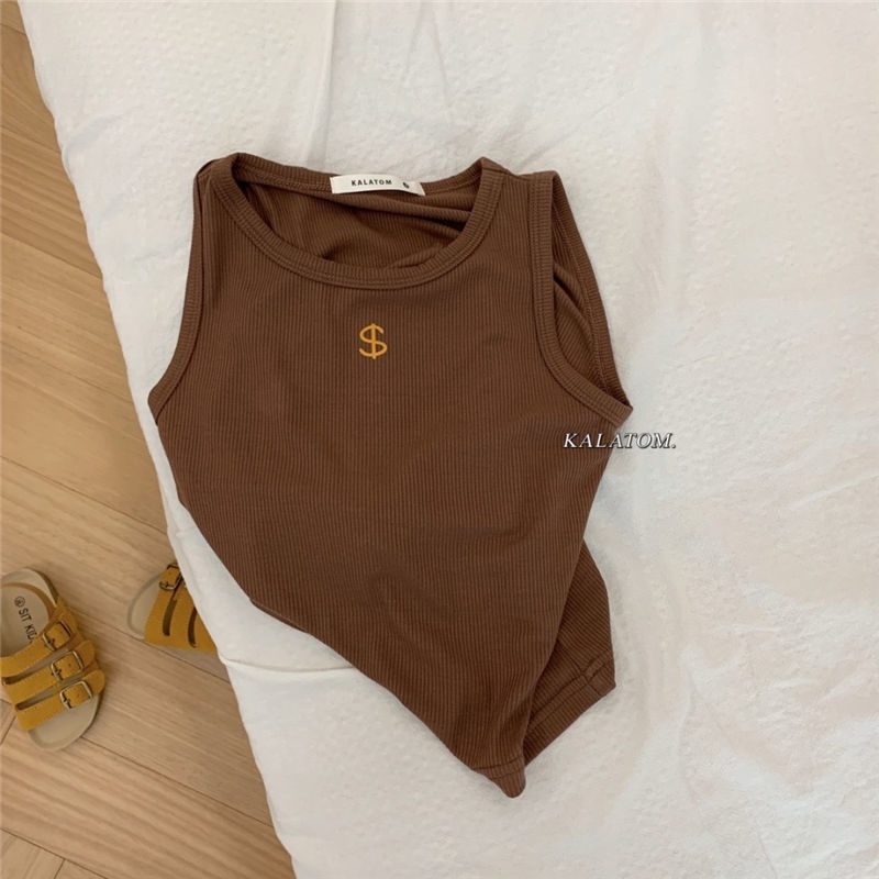 [Babycat] Hàng Có Sẵn Áo Thun Ba Lỗ Dáng Rộng Bằng Lụa Lạnh Nhiều Màu Sắc Mát Mẻ Phong Cách Hàn Quốc Nhật Bản Mùa Hè Cho Bé Trai Và Bé Gái