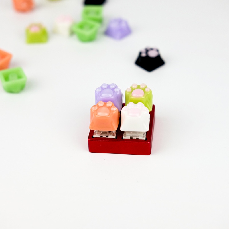 Nút Bàn Phím Bằng Nhựa Mềm Hình Mèo Cào