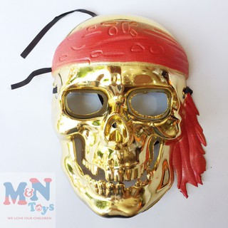 Mặt nạ xương cướp biển vàng hóa trang Halloween-o22  lỗ nghỉ bán