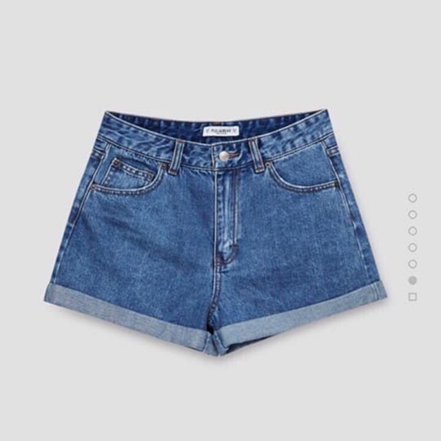 Quần short jeans nữ dáng A pullbear xuất xịn