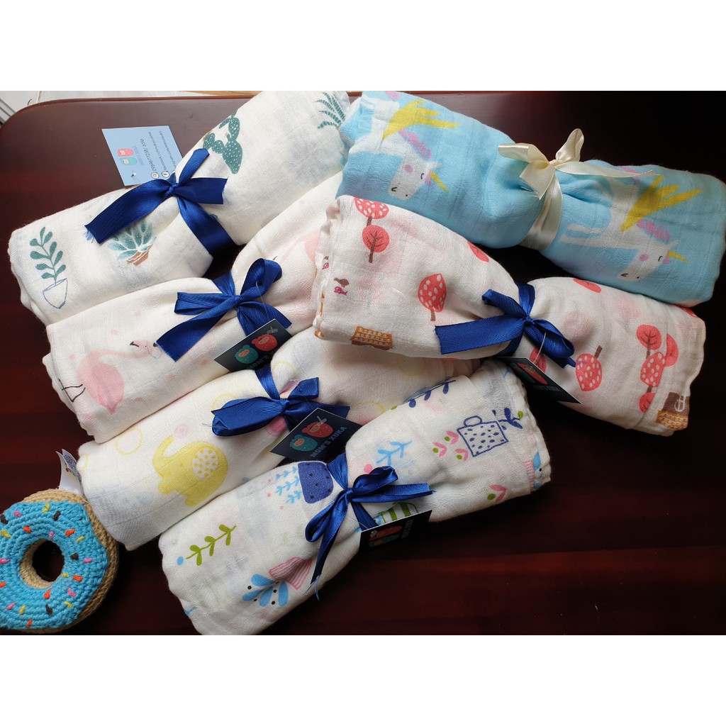 Combo 2 Khăn Aden Anais sợi tre