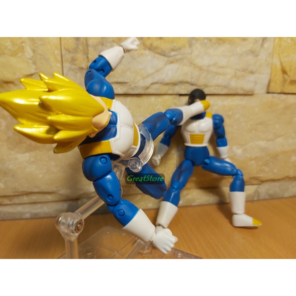 Mô hình nhân vật Vegeta, Trunks, Black Goku super saiyan Dragonball FIGMA Action Figure 15 cm cử động được