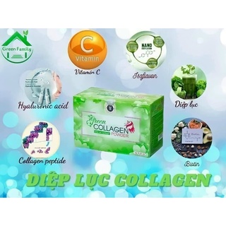 Diệp lục Collagen (hộp 30 gói x3g) chuẩn công ty