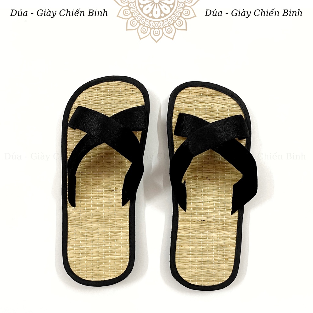 Dép Chiếu Quai Chéo Trơn, Dép Mang Trong nhà