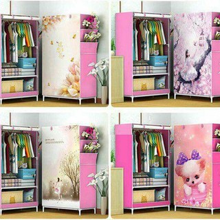 Tủ Vải 3D 1 Buồng 2 Ngăn Khung Inox