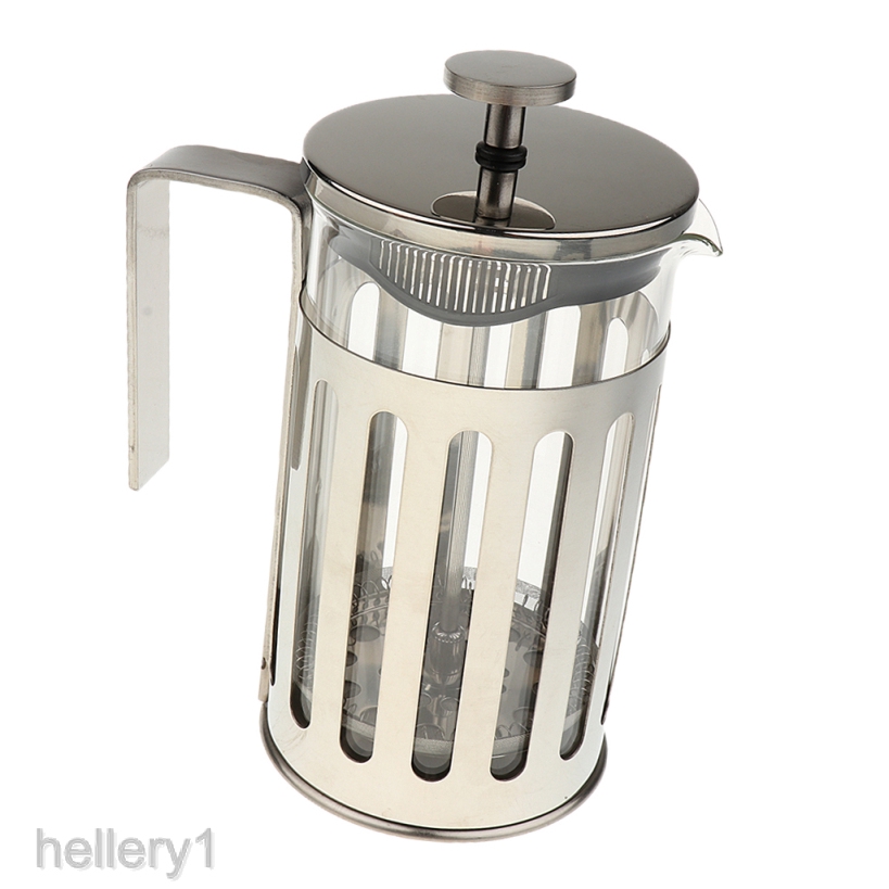 [HELLERY1] 1 piece French Coffee Press Borosilicate Glass, and Stainless Steel Coffee Press , Expresso Coffee Maker