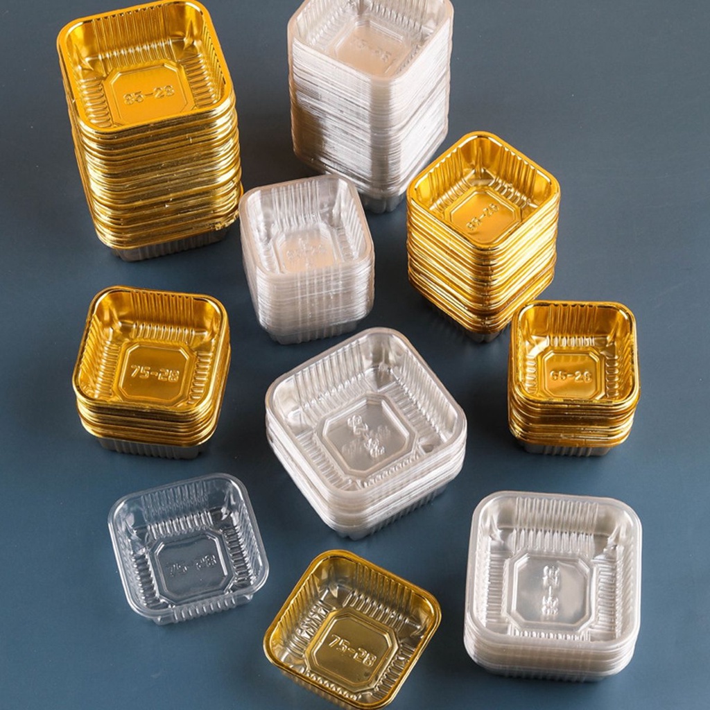 Bộ 100 Giá Đỡ Bánh Trung Thu Bằng Nhựa Nhiều Màu Dùng Một Lần