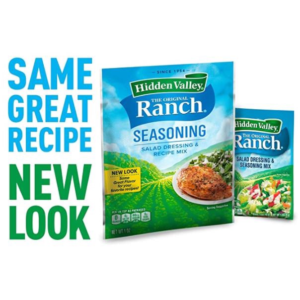Bột sốt Hidden Valley Original Ranch Salad Dressing & Seasoning Mix, Gluten Free , 1 Ounce
