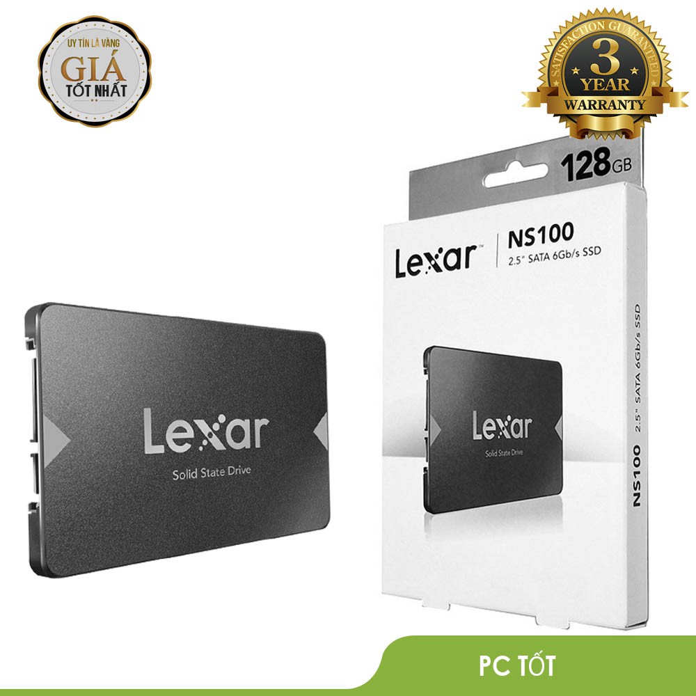 Ổ cứng SSD Lexar NS100 128GB 2.5” SATA III (6Gb/s) - Chính hãng Mai Hoàng phân phối