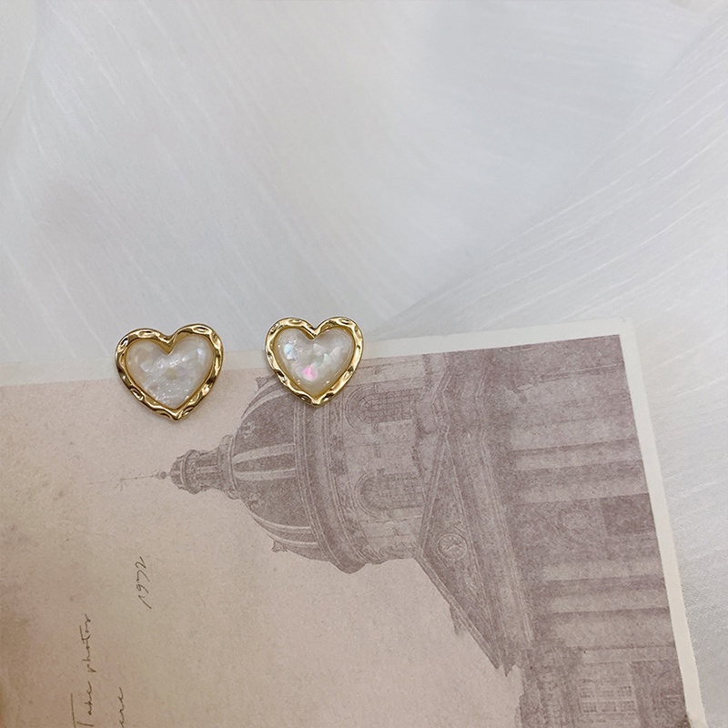 Khuyên Tai Hình Vỏ Sò Mạ Bạc 925 Phong Cách Cổ Điển Dành Cho Nữ