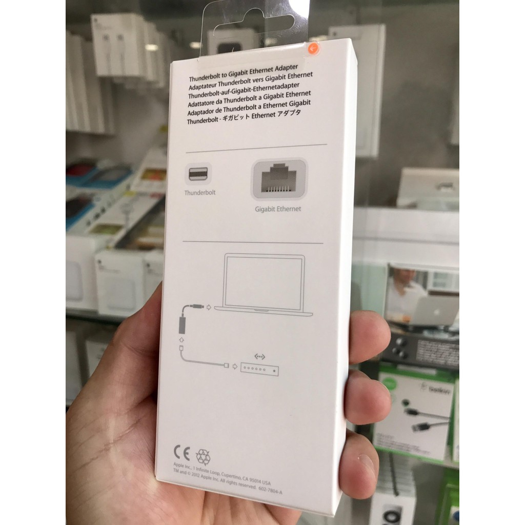 Dây Cáp Apple Thunderbolt Gigabit Ethernet Adapter (MD463LL/A)- Hàng xách tay