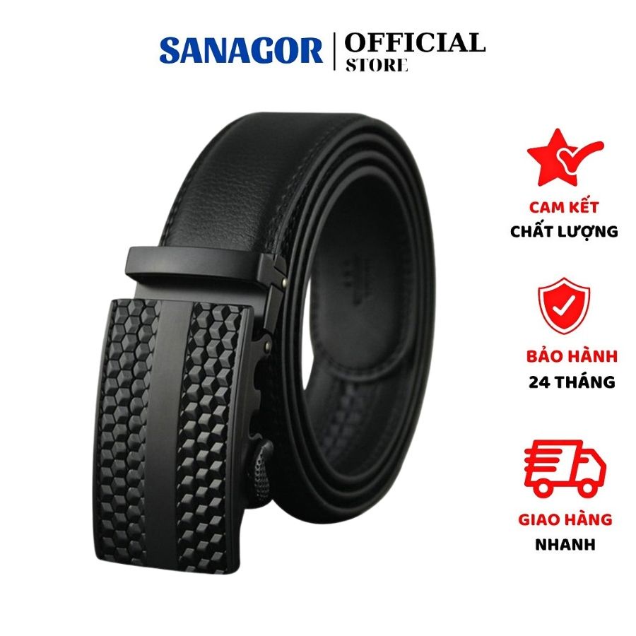 Thắt Lưng Nam Da Thật Phong Cách Sang Trọng Đẳng Cấp Chính Hãng Sanagor | TLS2B