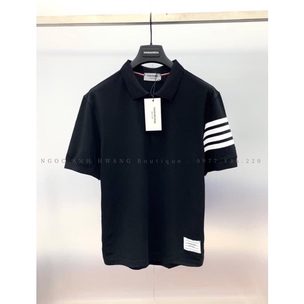 Áo Polo Thom 4 Sọc Tay Hot Cháy Phố 2022