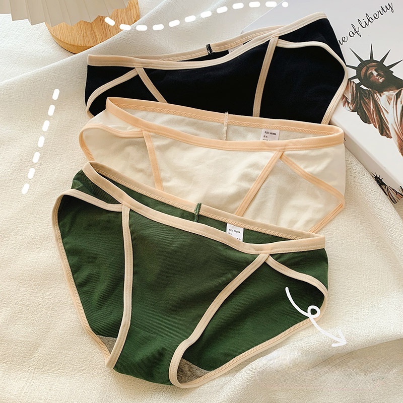 Quần Lót cotton Lưng Thấp Màu Kẹo Gợi Cảm Thoáng Khí Cho Nữ