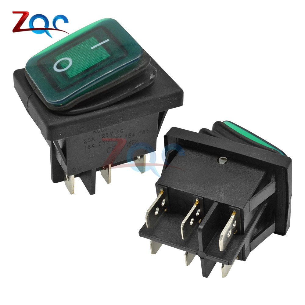 Công Tắc Nút Nhấn 15a / 250v 16a / 250v 3 / 4 / 6 Pin Chống Thấm Nước Có Đèn Led Cho Tàu Thuyền / Xe Hơi