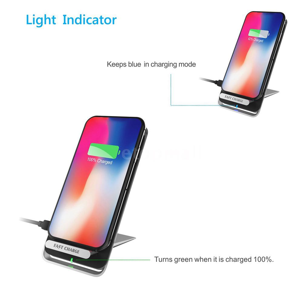 Đế Sạc Nhanh Không Dây E &amp; T F19 Cho Iphone X/8/8 Plus/Xiaomi/Huawei/Samsung