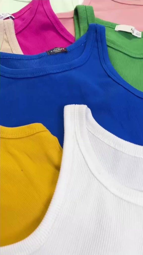 Áo Croptop Ba Lỗ Nữ Ngược Trơn Ôm Body Chất Tốt, Áo CRT Kiểu nữ ôm thun gân mềm mát co giản cao cấp | BigBuy360 - bigbuy360.vn