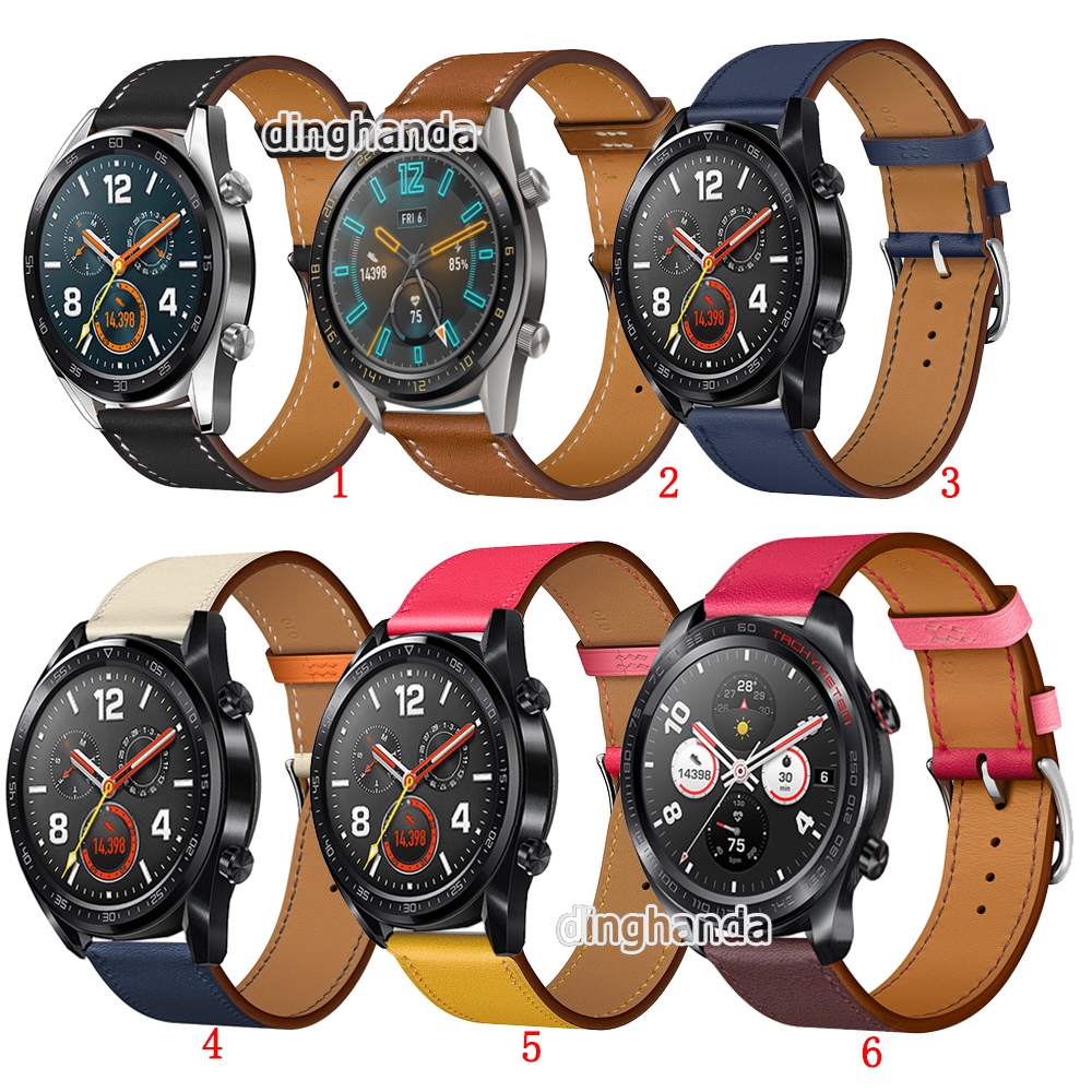 Dây đeo bằng da dành cho đồng hồ Huawei Watch GT 2 GT2e GT2 Pro GT3 Honor Watch