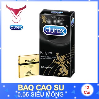 Bao cao su durex kingtex 12 bao bcs