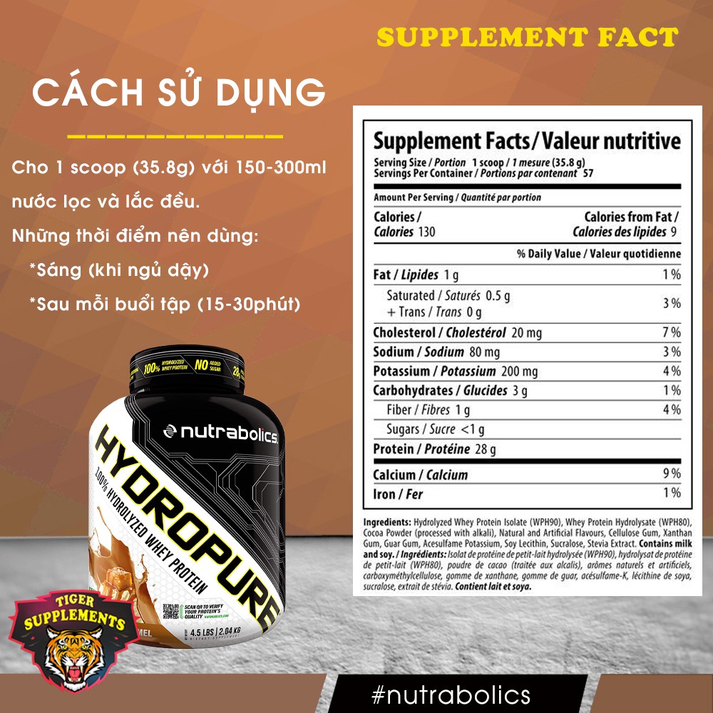 Hydropure Whey Hydrolyzed 4.5lbs Sữa tăng cơ giảm mỡ - Whey Protein 100% thủy phân | BigBuy360 - bigbuy360.vn