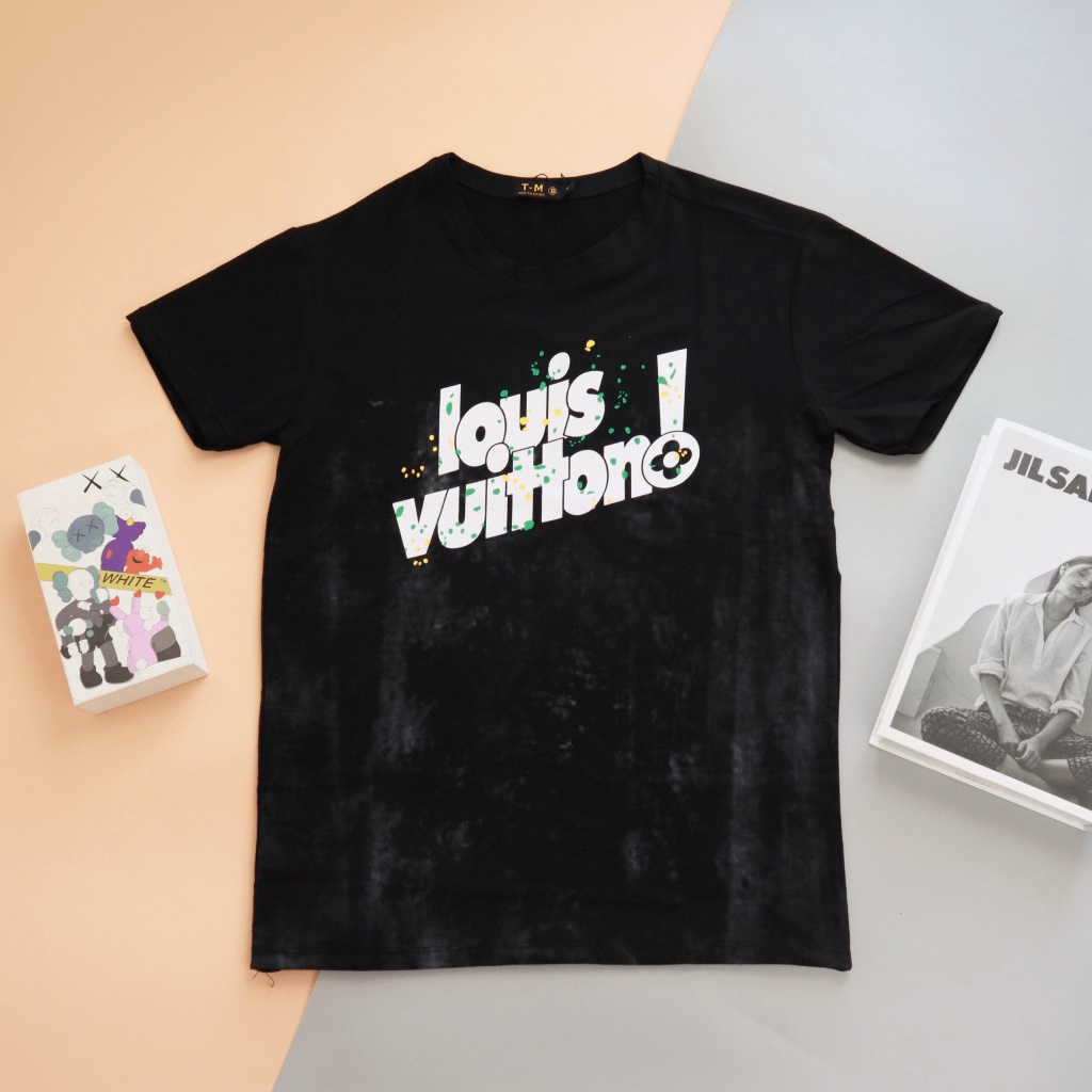 (FREE SHIP) ÁO THUN NAM PHỐI CHỮ  LOANG HAI MÀU CHẤT THUN COTTON CAO CẤP VLTN SHOP