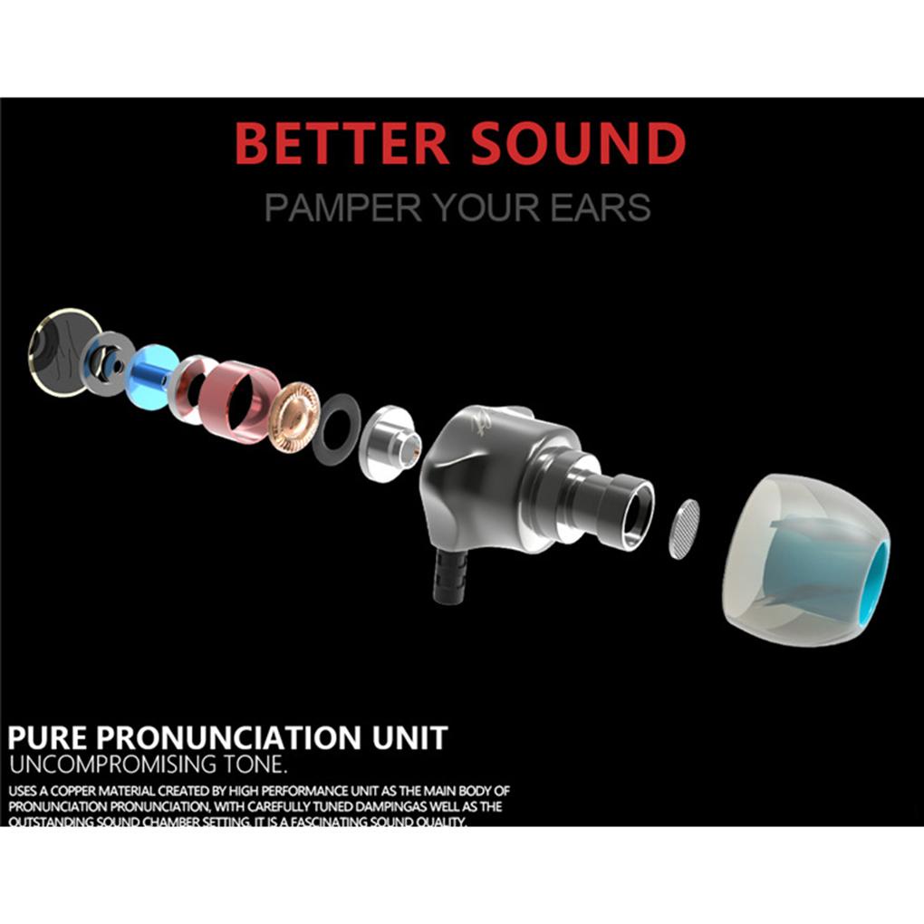 Tai Nghe Nhét Tai Có Dây 3.5Mm Chống Ồn Thiết Kế Đơn Giản Cho Điện Thoại