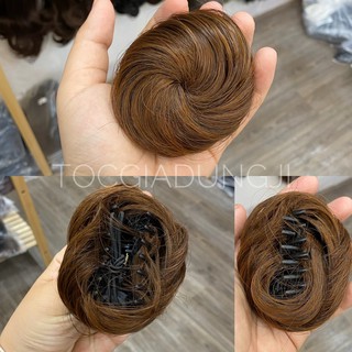 TÓC GIẢ BÚI MINI KẸP NỬA ĐẦU (ảnh thật shop tự chụp)