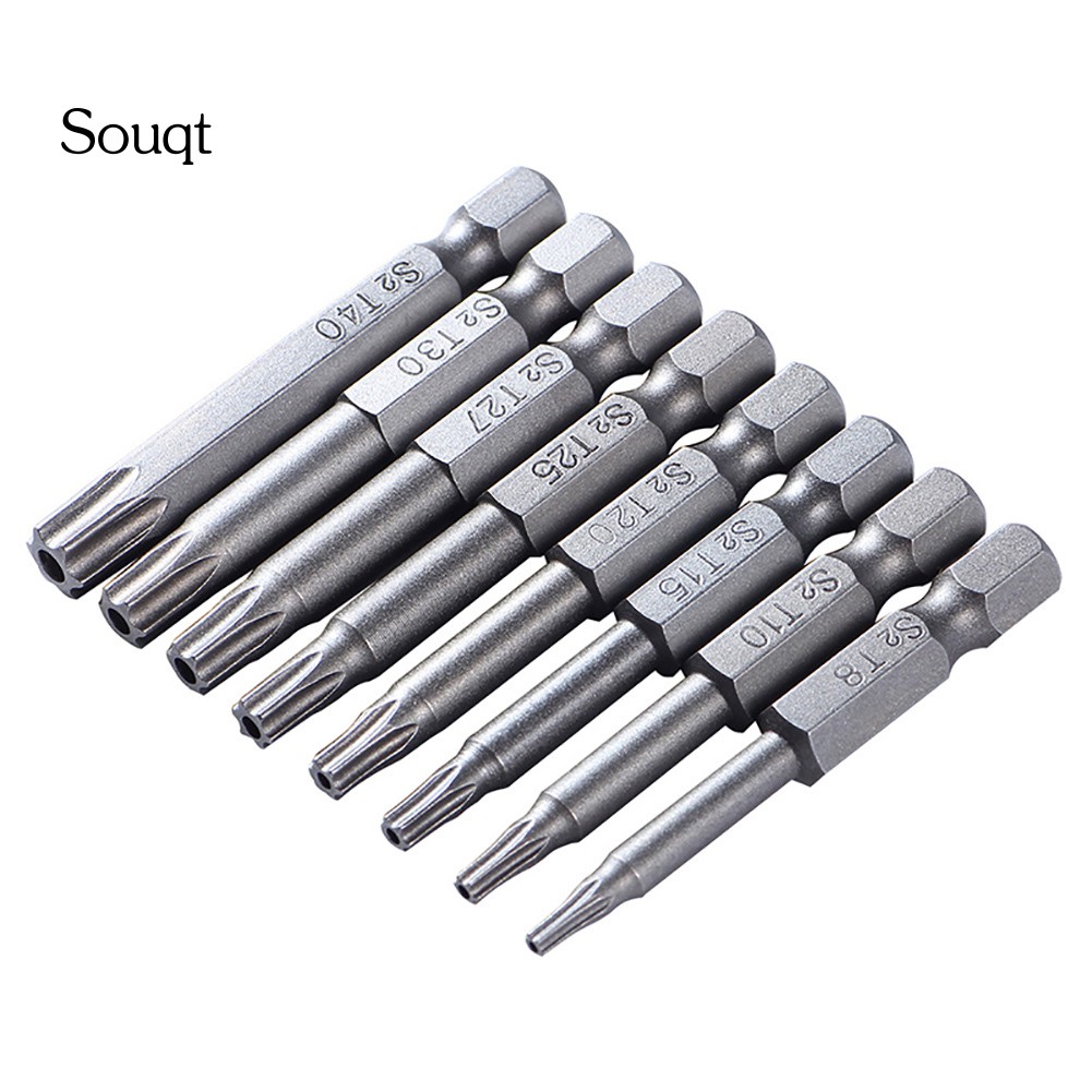 Set 8/12 đầu tuốc nơ vít lục giác từ tính 1/4inch 50mm bằng thép S2