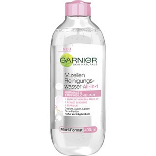 Nước tẩy trang Garnier Pháp 400ml, 125ml nắp hồng nhạt