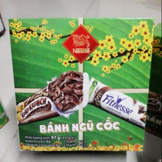 Bánh ngũ cốc fitnesse & kokokrunch tết 4 thanh  (94g)