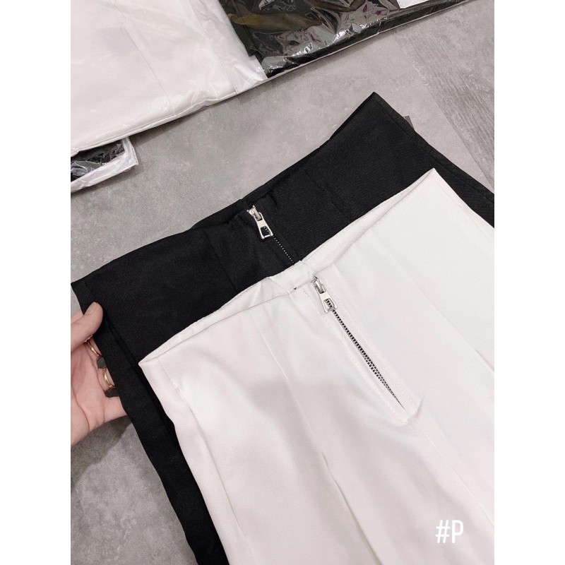 Quần nữ ống rộng chất vải mềm lưng cao⚡️Ảnh thật 2 màu | BigBuy360 - bigbuy360.vn