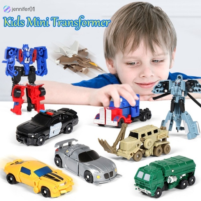 Mô Hình Đồ Chơi Xe Biến Hình Rô Bốt Biến Hình Optimus Prime Bumblebee Mini Cho Bé Trai